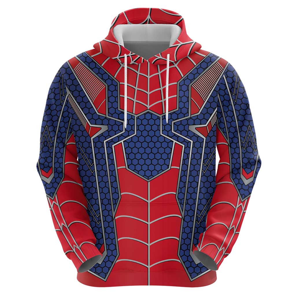 Custom Spider Hero Costume Zip Hoodie - Wonder Print Shop