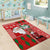 Australian Christmas Area Rug - Santa Koala Kangaroo and Holiday Cheer - Wonder Print Shop