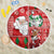 Australian Christmas Beach Blanket - Santa Koala Kangaroo and Holiday Cheer - Wonder Print Shop