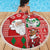 Australian Christmas Beach Blanket - Santa Koala Kangaroo and Holiday Cheer - Wonder Print Shop