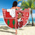 Australian Christmas Beach Blanket - Santa Koala Kangaroo and Holiday Cheer - Wonder Print Shop