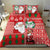 Australian Christmas Bedding Set - Santa Koala Kangaroo and Holiday Cheer - Wonder Print Shop