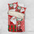 Australian Christmas Bedding Set - Santa Koala Kangaroo and Holiday Cheer - Wonder Print Shop