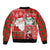 Australian Christmas Bomber Jacket - Santa Koala Kangaroo and Holiday Cheer - Wonder Print Shop