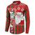 Australian Christmas Button Sweatshirt - Santa Koala Kangaroo and Holiday Cheer - Wonder Print Shop