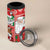 Australian Christmas 4 in 1 Can Cooler Tumbler - Santa Koala Kangaroo and Holiday Cheer - Wonder Print Shop