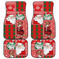Australian Christmas Car Mats - Santa Koala Kangaroo and Holiday Cheer - Wonder Print Shop
