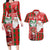 Australian Christmas Couples Matching Long Sleeve Bodycon Dress and Hawaiian Shirt - Santa Koala Kangaroo and Holiday Cheer - Wonder Print Shop