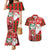 Australian Christmas Couples Matching Mermaid Dress and Hawaiian Shirt - Santa Koala Kangaroo and Holiday Cheer - Wonder Print Shop