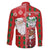 Australian Christmas Family Matching Long Sleeve Bodycon Dress and Hawaiian Shirt - Santa Koala Kangaroo and Holiday Cheer - Wonder Print Shop
