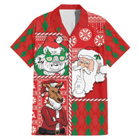 Australian Christmas Family Matching Mermaid Dress and Hawaiian Shirt - Santa Koala Kangaroo and Holiday Cheer - Wonder Print Shop