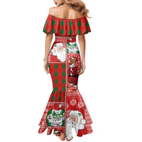 Australian Christmas Family Matching Mermaid Dress and Hawaiian Shirt - Santa Koala Kangaroo and Holiday Cheer - Wonder Print Shop