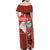 Australian Christmas Family Matching Off Shoulder Maxi Dress and Hawaiian Shirt - Santa Koala Kangaroo and Holiday Cheer - Wonder Print Shop