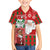 Australian Christmas Family Matching Off Shoulder Maxi Dress and Hawaiian Shirt - Santa Koala Kangaroo and Holiday Cheer - Wonder Print Shop