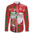 Australian Christmas Family Matching Puletasi and Hawaiian Shirt - Santa Koala Kangaroo and Holiday Cheer - Wonder Print Shop