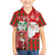 Australian Christmas Family Matching Short Sleeve Bodycon Dress and Hawaiian Shirt - Santa Koala Kangaroo and Holiday Cheer - Wonder Print Shop