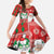 Australian Christmas Family Matching Summer Maxi Dress and Hawaiian Shirt - Santa Koala Kangaroo and Holiday Cheer - Wonder Print Shop
