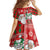 Australian Christmas Family Matching Summer Maxi Dress and Hawaiian Shirt - Santa Koala Kangaroo and Holiday Cheer - Wonder Print Shop