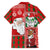 Australian Christmas Family Matching Summer Maxi Dress and Hawaiian Shirt - Santa Koala Kangaroo and Holiday Cheer - Wonder Print Shop