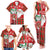 Australian Christmas Family Matching Tank Maxi Dress and Hawaiian Shirt - Santa Koala Kangaroo and Holiday Cheer - Wonder Print Shop