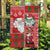 Australian Christmas Garden Flag - Santa Koala Kangaroo and Holiday Cheer - Wonder Print Shop