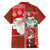 Australian Christmas Hawaiian Shirt - Santa Koala Kangaroo and Holiday Cheer - Wonder Print Shop