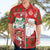 Australian Christmas Hawaiian Shirt - Santa Koala Kangaroo and Holiday Cheer - Wonder Print Shop