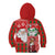 Australian Christmas Kid Hoodie - Santa Koala Kangaroo and Holiday Cheer - Wonder Print Shop