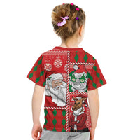 Australian Christmas Kid T Shirt - Santa Koala Kangaroo and Holiday Cheer - Wonder Print Shop