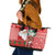 Australian Christmas Leather Tote Bag - Santa Koala Kangaroo and Holiday Cheer - Wonder Print Shop