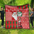 Australian Christmas Quilt - Santa Koala Kangaroo and Holiday Cheer - Wonder Print Shop