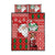 Australian Christmas Quilt Bed Set - Santa Koala Kangaroo and Holiday Cheer - Wonder Print Shop