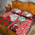 Australian Christmas Quilt Bed Set - Santa Koala Kangaroo and Holiday Cheer - Wonder Print Shop