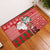 Australian Christmas Rubber Doormat - Santa Koala Kangaroo and Holiday Cheer - Wonder Print Shop