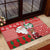 Australian Christmas Rubber Doormat - Santa Koala Kangaroo and Holiday Cheer - Wonder Print Shop