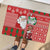 Australian Christmas Rubber Doormat - Santa Koala Kangaroo and Holiday Cheer - Wonder Print Shop