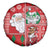 Australian Christmas Spare Tire Cover - Santa Koala Kangaroo and Holiday Cheer - Wonder Print Shop