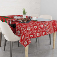Australian Christmas Tablecloth - Santa Koala Kangaroo and Holiday Cheer - Wonder Print Shop