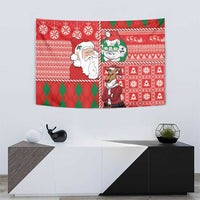 Australian Christmas Tapestry - Santa Koala Kangaroo and Holiday Cheer - Wonder Print Shop