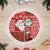 Australian Christmas Tree Skirt - Santa Koala Kangaroo and Holiday Cheer - Wonder Print Shop