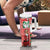 Australian Christmas Tumbler With Handle - Santa Koala Kangaroo and Holiday Cheer - Wonder Print Shop