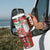 Australian Christmas Tumbler With Handle - Santa Koala Kangaroo and Holiday Cheer - Wonder Print Shop