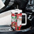 Australian Christmas Tumbler With Handle - Santa Koala Kangaroo and Holiday Cheer - Wonder Print Shop