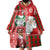 Australian Christmas Wearable Blanket Hoodie - Santa Koala Kangaroo and Holiday Cheer - Wonder Print Shop