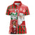 Australian Christmas Women Polo Shirt - Santa Koala Kangaroo and Holiday Cheer - Wonder Print Shop