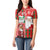 Australian Christmas Women Polo Shirt - Santa Koala Kangaroo and Holiday Cheer - Wonder Print Shop