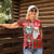 Australian Christmas Women Polo Shirt - Santa Koala Kangaroo and Holiday Cheer - Wonder Print Shop