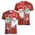 Australian Christmas Women V-Neck T-Shirt - Santa Koala Kangaroo and Holiday Cheer - Wonder Print Shop