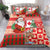 Canadian Christmas Bedding Set A Merry Xmas Santa and Funny Moose - Wonder Print Shop
