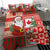 Canadian Christmas Bedding Set A Merry Xmas Santa and Funny Moose - Wonder Print Shop